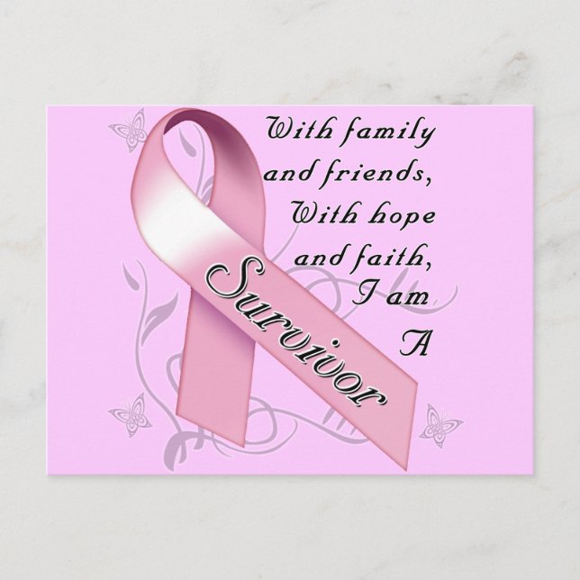 Breast Cancer Survivor Postcard (Front)