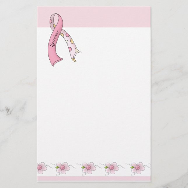 Breast Cancer Survivor Stationery (Front)