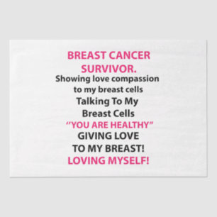 Breast Cancer Survivor Tissue Paper
