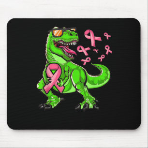Breast Cancer T-rex Dinosaur, Boys Breast Cancer A Mouse Pad
