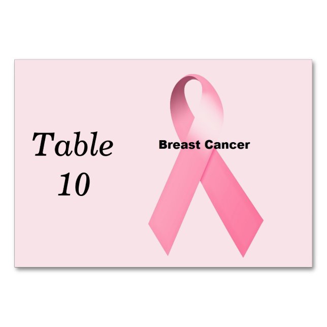 Breast Cancer Table Number (Back)