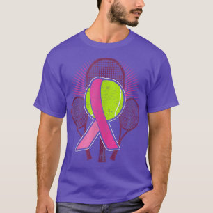 Breast Cancer Tennis Players Supporter Players Pin T-Shirt