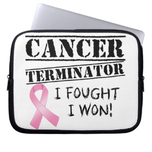 Breast Cancer Terminator Laptop Sleeve