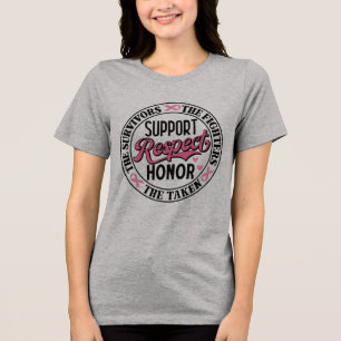 Breast Cancer Uplifting Quote Tri-Blend Shirt