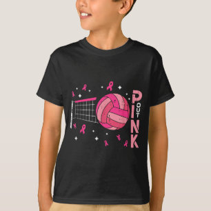 Breast Cancer Volleyball Pink Out Awareness Men T-Shirt