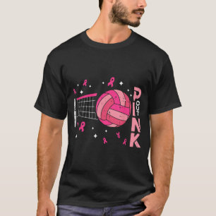 Breast Cancer Volleyball Pink Out Awareness Men T-Shirt