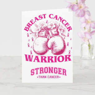 Breast Cancer Warrior Awareness Card