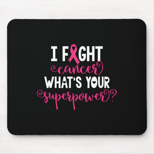 Breast Cancer Warrior Awareness Support Believe Su Mouse Pad (Front)