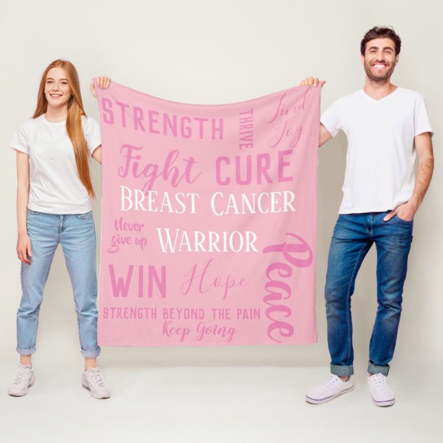 Breast Cancer Warrior blanket (In Situ)
