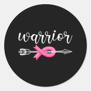 Breast Cancer Warrior Breast Cancer Awareness  Classic Round Sticker