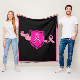 Breast Cancer Warrior  Fleece Blanket