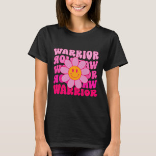Breast Cancer Warrior Flower Pink Ribbon T-Shirt
