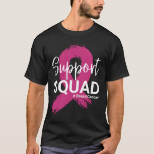 Breast Cancer Warrior Support Squad awareness T-Shirt