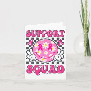 Breast Cancer Warrior Support Squad Breast Cancer Card