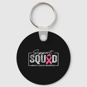 Breast Cancer Warrior Support Squad Breast Cancer  Key Ring