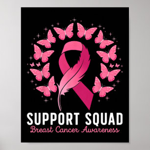 Breast Cancer Warrior Support Squad Breast Cancer Poster