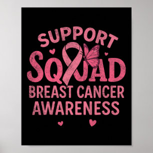 Breast Cancer Warrior Support Squad Breast Cancer Poster