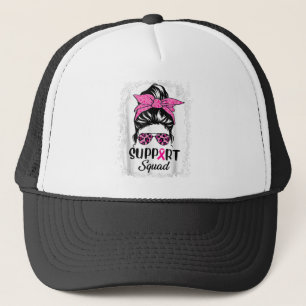 Breast Cancer Warrior Support Squad Breast Cancer Trucker Hat