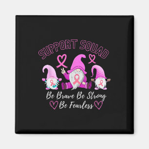 Breast Cancer Warrior Support Squad Pink Ribbon Fo Magnet