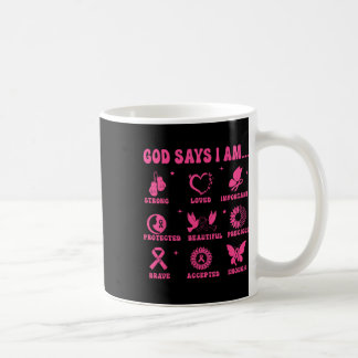Breast Cancer Warrior Survivor Christian Faith God Coffee Mug