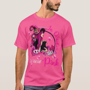 Breast Cancer Witches In October We Wear Pink Autu T-Shirt