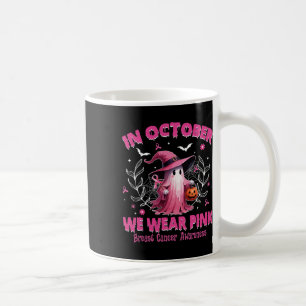 Breast Cancer Women Halloween In October We Wear P Coffee Mug