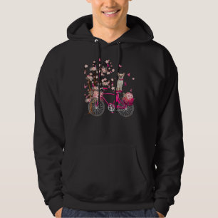 Breast Caner Awareness With Tree Ribbon Chihuahua Hoodie