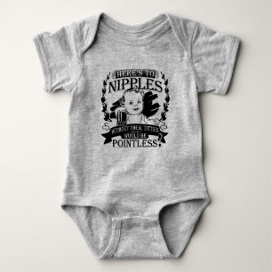 Breast Feeding Humour Baby Bodysuit