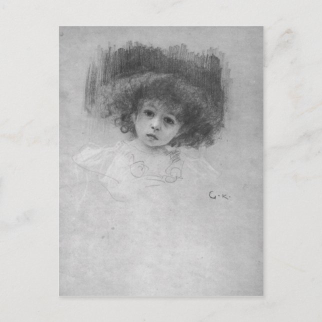 Breast image of a child by Gustav Klimt Postcard (Front)