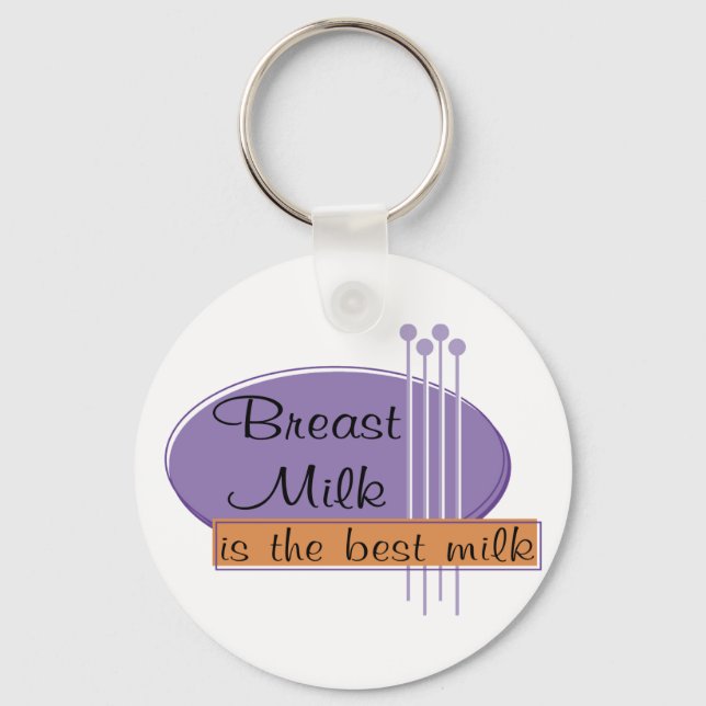 Breast Milk Is The Best Milk Key Ring (Front)