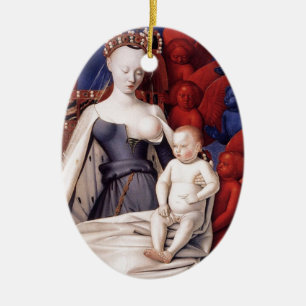 BREAST OF MARY CERAMIC TREE DECORATION