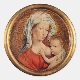 BREAST OF MARY CLASSIC ROUND STICKER