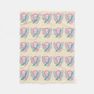 Breast & Ovarian Cancer Awareness Angel Blankets