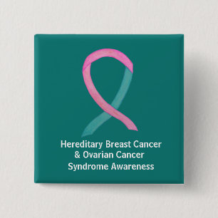 Breast & Ovarian Cancer Syndrome Awareness Pins
