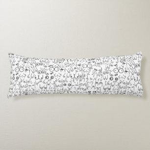 breast pattern body cushion
