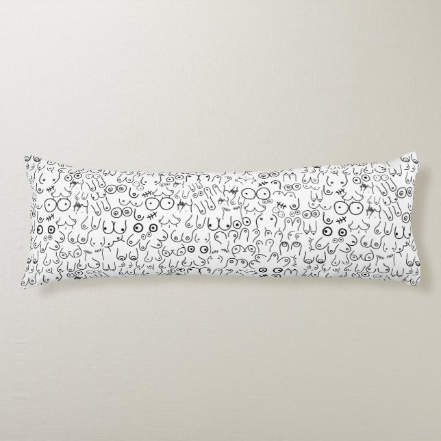 breast pattern body cushion (Front)