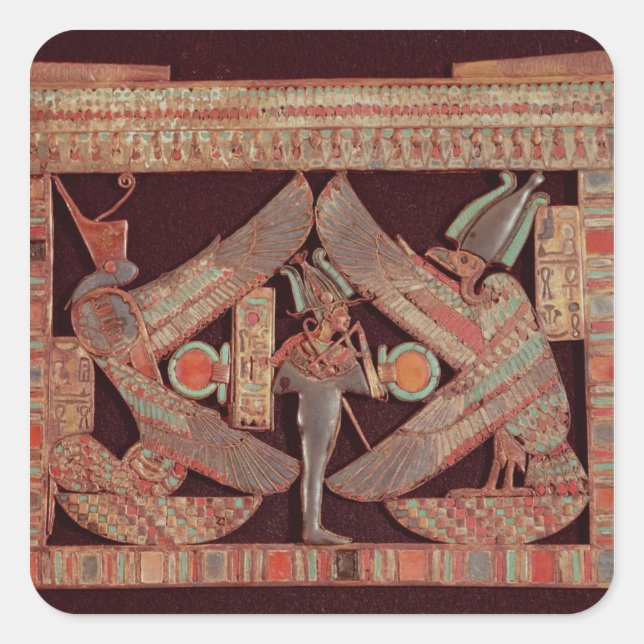 Breast plate depicting Osiris, god of Square Sticker (Front)