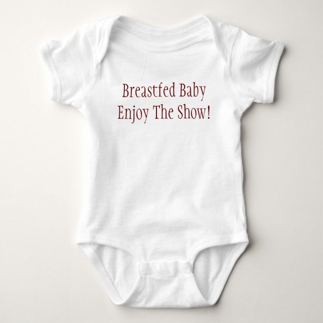 Breastfed BabyEnjoy The Show! Baby Bodysuit (Front)