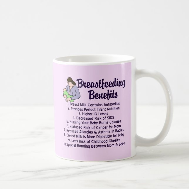 Breastfeeding Benefits Coffee Mug (Right)