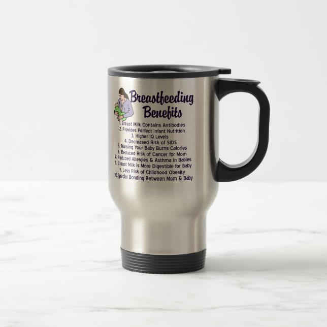 Breastfeeding Benefits Travel Mug (Right)