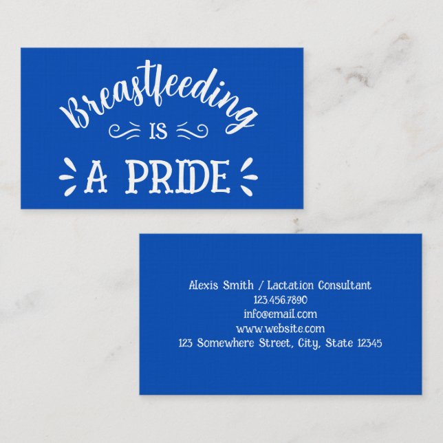 Breastfeeding Consultant Premium Business Card (Front/Back)