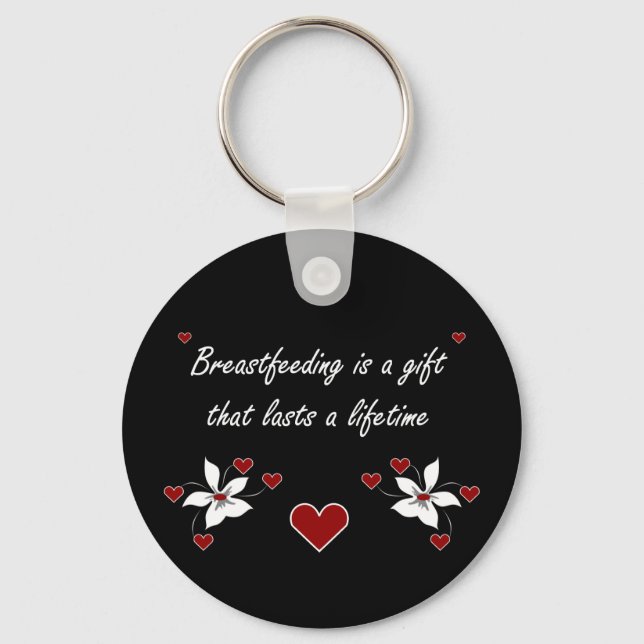 Breastfeeding is a Gift Key Ring (Front)