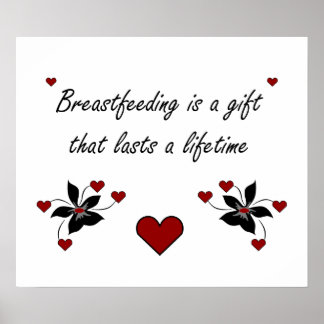 Breastfeeding is a Gift Poster