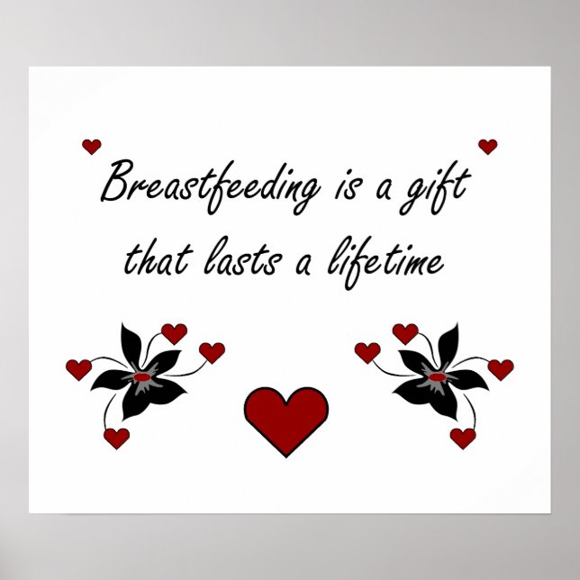 Breastfeeding is a Gift Poster (Front)