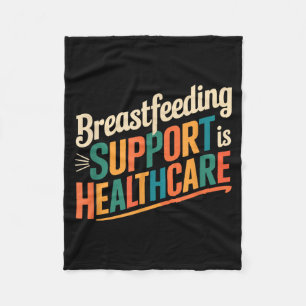 Breastfeeding Mother Design For Lactation Fleece Blanket