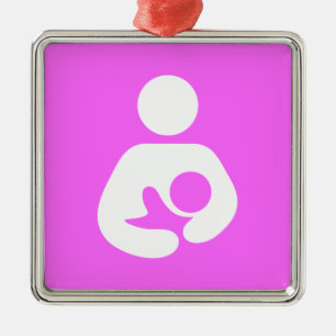 Breastfeeding / Nursing Icon Metal Tree Decoration