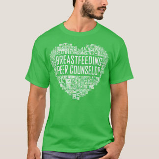 Breastfeeding Peer Counsellor Heart T-Shirt
