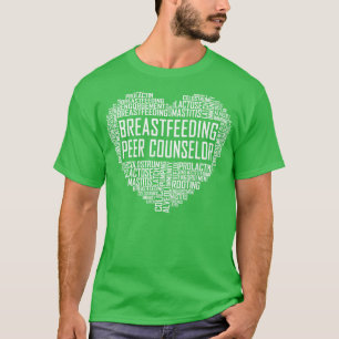 Breastfeeding Peer Counselor Heart T-Shirt