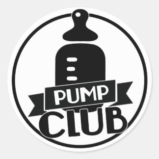 Breastfeeding Pump Club Classic Round Sticker