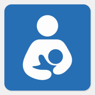 Breastfeeding Symbol Square Sticker